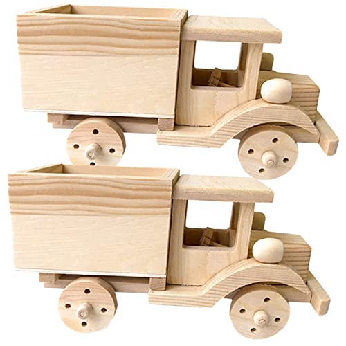 2 Sätze DIY Holzpferd Holzbausatz Puzzle Bausätze Karikatur Bauen bastelset basteln für Holzspielzeugset DIY- für Lernspielzeug für Abaodam von Abaodam