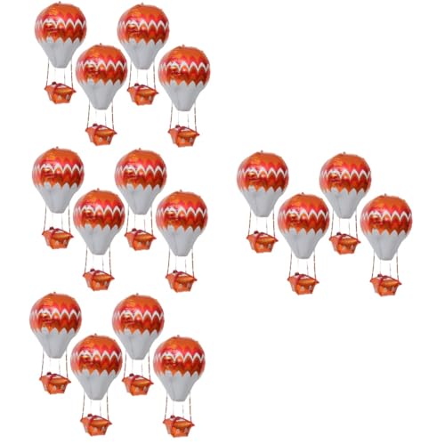 20 Stück 4D Aluminiumfolien Ballon Heißluftballon Dekorationen Geburtstags Aluminium Ballon Heißluftballon Ballon Heißluftballon Form Aluminiumfolien Ballon Abaodam von Abaodam