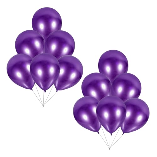 50 Stück Ballonanordnung Ballongirlande weiße Luftballons große durchsichtige Luftballons Ballongas große luftballons ballonie Party-Layout-Ballons Empfangsballons Emulsion Violett Abaodam von Abaodam