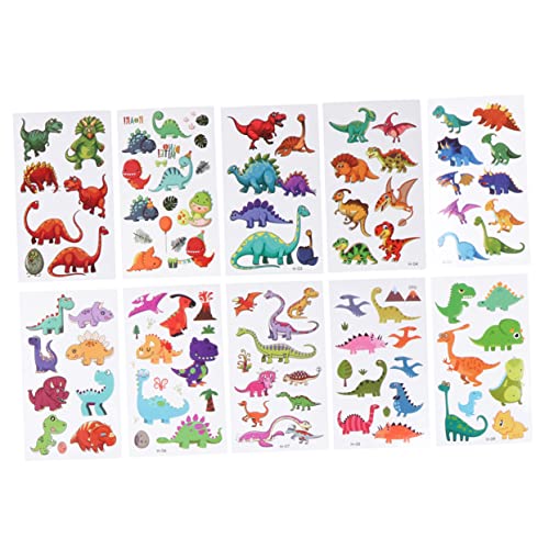 Abaodam 1 Satz 20 Blätter Kreativer Wandaufkleber Schlafzimmer Dekoration wandsticker Wand Sticker Dinosaurs Aufkleber lustig Wohnzimmerdekoration lustige Sticker Dinosaurier-Aufkleber von Abaodam