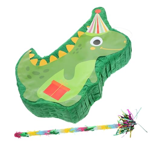 Abaodam 1 Satz Alligator Zappeln Bonbon Süßigkeiten-pinata Füllstoffe Dinosaurier- Tierische Piñata Dinosaurier-pinata Neuheit Piñata Ballon Neon Party Wild Papier von Abaodam