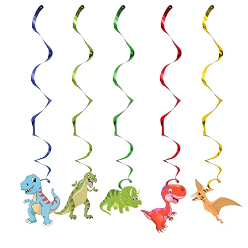 Abaodam 1 Satz Dinosaurier-Spirale Ornament Fußmatten Girlande Beige geburtstagsdeko kindergeburtstags dekoration Dinosaurier-Geburtstagsparty-Zubehör Dinosaurier-Dekorationen PVC von Abaodam