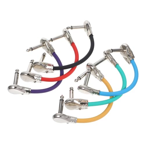 Abaodam 1 Satz Effektkabel Gitarren Patchkabel Instrumentenkabel Kabel Für Gitarrenverstärker Klinkenkabel Stromkabel Gitarrendraht Patchkabel 6,35 Mm Für Gitarreneffekte Pu 6st von Abaodam