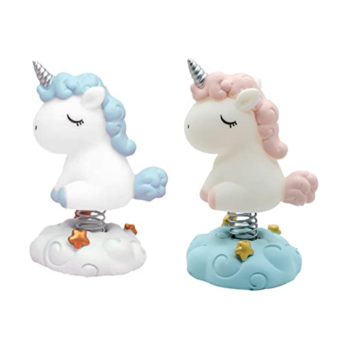 Abaodam 1 Satz Einhorn-ornamente Desktop- Party-cupcake Autodekoration Desktop-dekoration Autozubehör Auto-dashboard Einhorn-schmuck Kuchen-einhorn- Kuchen Einhorn Harz 2st von Abaodam