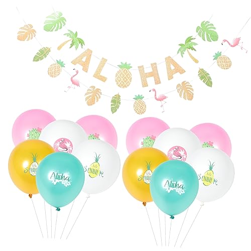 Abaodam 1 Satz Hawaiianische Verzierung elektrische Luftpumpe Babyballons Ballonpumpe Kokosnuss Baum hawaii luftballons hawaii party dekoration hawaiianische Ballons Partyzubehör Emulsion von Abaodam