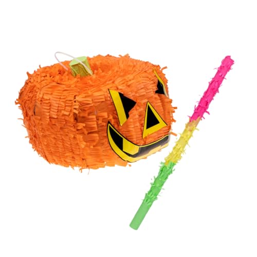 Abaodam 1 Satz Kürbis Piñatas Halloween-Hängedekoration Halloween-Geist-Pinata Halloween-Piñata halloween dekoration halloween kürbis Pinata-Halloween Halloween-Kürbis-Piñata Papier Orange von Abaodam