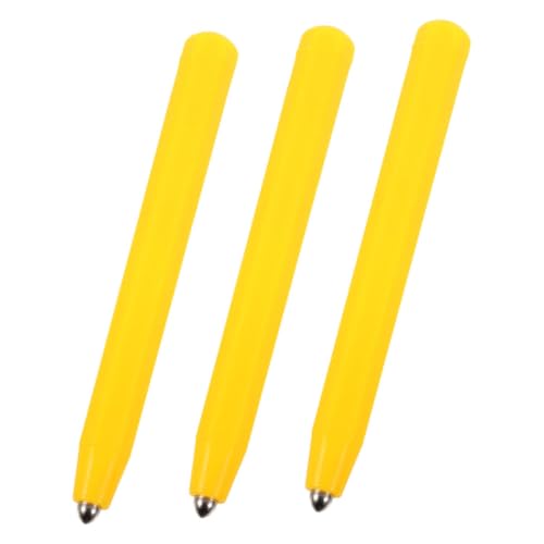 Abaodam 1 Satz Magnetischer Zeichenbrettstift Zeichenbrett Stift Schreibtafel Stift Schreibtafelstift Magnapad-stift Magnettafel-stiftzubehör Stifte Für Magnettafeln Abs Yellow 3st von Abaodam