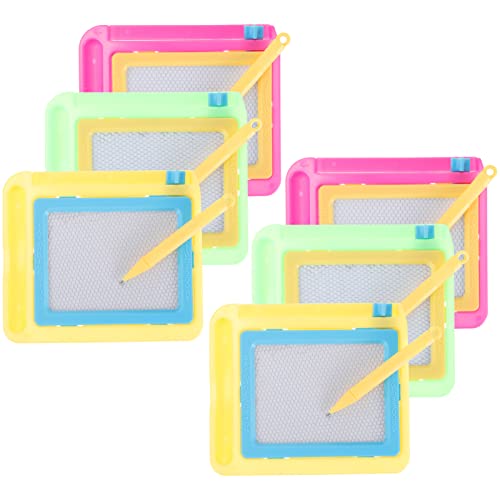 Abaodam 1 Satz Magnetisches Zeichenbrett Schreibtafel Schreib Tablet Kindergeburtstags Mitgebsel Malbrett Zeichenpad Doodle-board Kleinkindzeichnung Plastik 6st von Abaodam