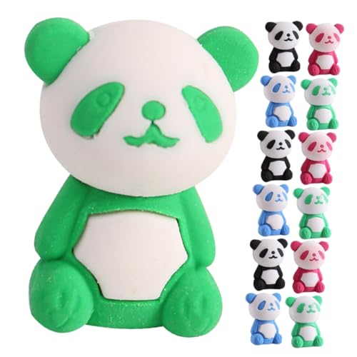 Abaodam 1 Satz Panda Radiergummi Erasers for Für Hase Radiergummi Auseinander Nehmen Panda Kuscheltier Radiergummis Für Schreibwaren Mini-radierer 36 Stück von Abaodam