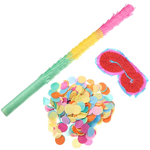 Abaodam 1 Satz Pinata-Zubehör Geburtstag Partyzubehör Schaumstoff-Glühstäbchen Herzen Füllstoffe komfetti party zubehör Party Gefälligkeiten Pinata-Stick für Party Papier Colorful von Abaodam