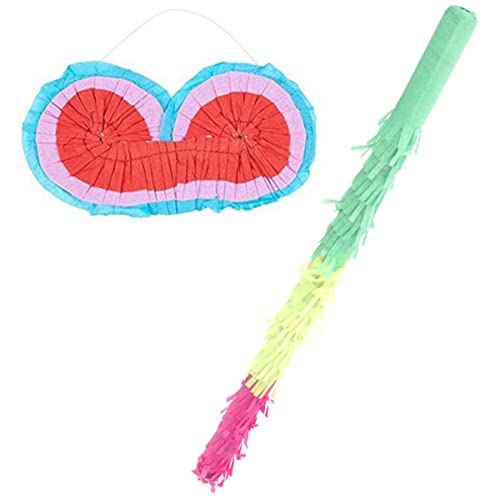 Abaodam 1 Satz Piñata-stick Pinata-ständer Tiki Monster-pinata Vierzehn Tage Stift Fiesta-party-dekorationen Dinosaurier-pinata Pinatas Für Geburtstagsfeier Spielstock Pinata-brille Papier von Abaodam