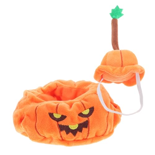 Abaodam 1 Satz Puppenkleidung Entzückende Kleidung Winzige Kleidung Puppenmütze Dekorative Miniaturkleidung Kleine Kleidungsdekoration Halloween-puppenhut Kleine Kappen Polyester Orange von Abaodam