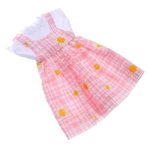 Abaodam 1 Satz Puppenkleidung Prinzessin Puppenhaus- -Babypuppe Puppen Kleidung doll Accessories Dekoration zartes Puppenkostüm austauschbares Puppenkostüm Stoff Rosa von Abaodam