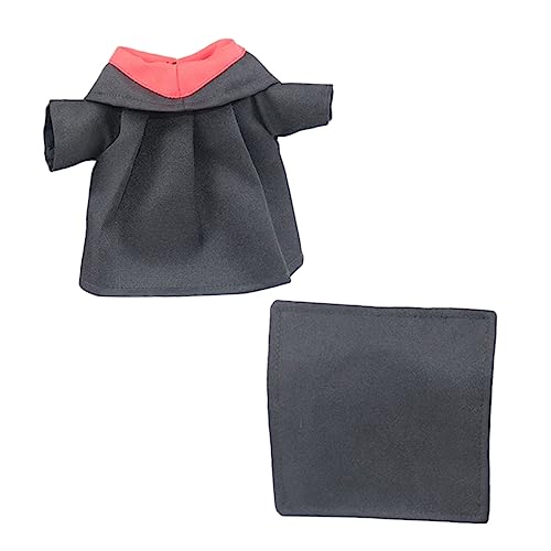 Abaodam 1 Satz Puppenkleidung Puppen Kleidung Puppen Klamotten doll Accessories Puppenbekleidung Puppenkappe Puppenabschlussoutfit Puppenoutfits Puppenmütze Kleidung Stoff Black von Abaodam