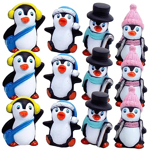 Abaodam 1 Satz Winter-pinguin-ornament Pinguine Pinguin- Kleine Pinguinfigur Pinguin-becher Positiver Pinguin Kleine Terrarienfigur Pinguin Plüsch Pinguin Kuchen Vinyl 12st von Abaodam