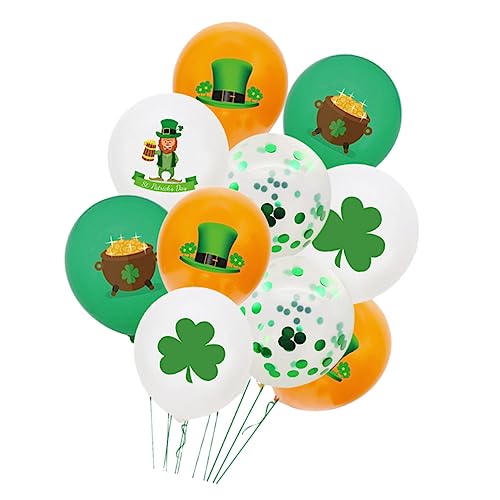 Abaodam 1 Set Ballondekoration Luftballons Weihnachten Ballondekorationen Festival Ornament Party Liefert Heimdekoration St Patrick'S Day Layout Requisiten Emulsion von Abaodam