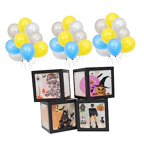 Abaodam 1 Set Box Ballonbox Luftballons Halloween Partyzubehör Halloween Foto Requisiten Halloween Ballonboxen Emulsion von Abaodam