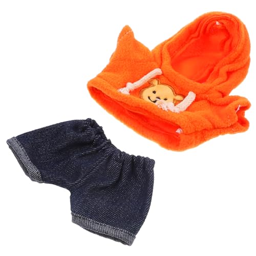 Abaodam 1 Set Dekorative Bärenkostü Kleidung Für Teddybär üße Puppe Outfit Mit Hose Und Hoodie Ideales Puppenkleidungsset Für Kuscheltier Dekoration von Abaodam