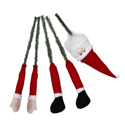 Abaodam 1 Set Kreative Santa Claus Baum Decor Plüsch Weihnachten Baum Hängende Ornamente Für Weihnachten Party Decor DIY Weihnachten Baum Dekorationen von Abaodam