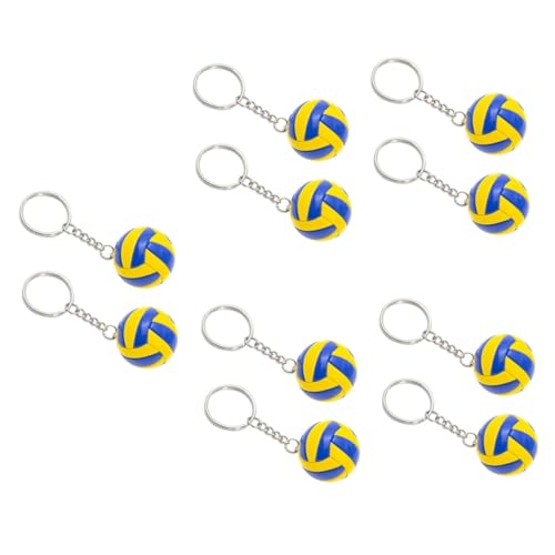 Abaodam 10 Stk Volleyball-modellspielzeug Bulk-schlüsselringe Auto Schlüsselanhänger Multifunktionaler Taschenanhänger Fußballzubehör Schlüsselanhänger Für Kinder Baseball-spielzeug Leder von Abaodam