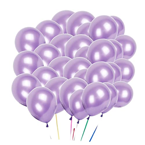 Abaodam 100 Stk Latexballon weihnachten dekoration the wedding party hochzeit gastgeschenke Partyballons Luftballons für den Junggesellinnenabschied Hochzeitsballon hellvioletter Ballon von Abaodam