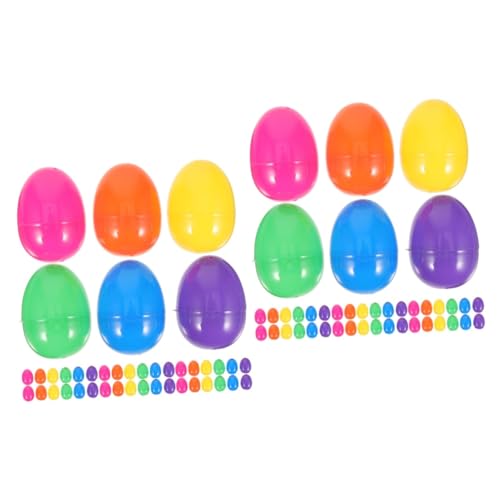 Abaodam 100 Stk Osterei Spielzeug Ei füllbares Ornament ostereiförmige Verzierung Ostern gefülltes Ei easter egg decoration Geschenkboxen mit Süßigkeiten zu Ostern ostereier aus plastik von Abaodam