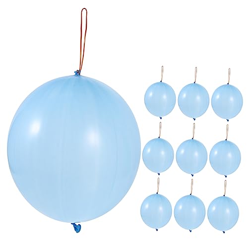 Abaodam 10st Schlagbälle Ballon Kinder Punschbälle Blase Prallen Zylinder Steht Für Party Neon-party Spielzeuge Cars Spielzeug Blue von Abaodam