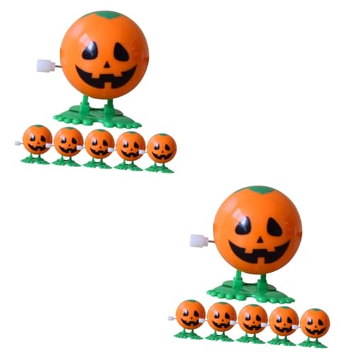 Abaodam 12 Stk Halloween-spielzeug Halloween Springendes Spielzeug Laufendes Spielzeug Aufziehen Halloween-streichspielzeug Pinata-füller Urlaub Taschenfüller Urlaubstasche Plastik Orange von Abaodam