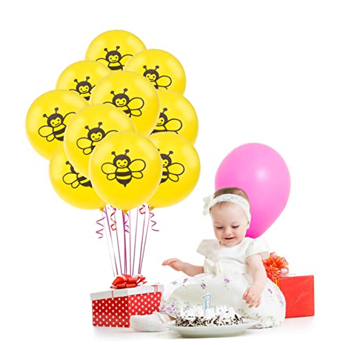 Abaodam 12 Stück 12 Zubehör Für Partydekoration Latexballons Bienenballons Bausatz Für Partyballons Yellow von Abaodam