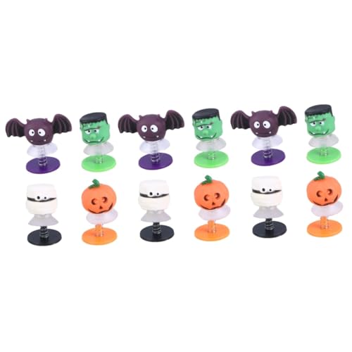 Abaodam 12 Stück Halloween Spielzeug Kleines Hüpfspielzeug Halloween Zubehör Halloween Partygeschenke Kosmetisches Spielzeug Kürbisspielzeug Lustiges Spielzeug Neuartiges von Abaodam