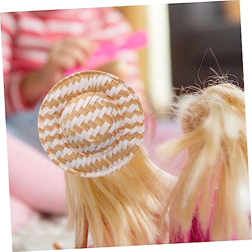 Abaodam 12 Stück Teiliges Mini Strohhut aus Papierstroh Leichte Realistische Gewebte Puppenhüte Vielseitig für DIY Basteln Puppenhaus Dekoration Partyzubehör und Haarschmuck Geeignet Abaodam 12 Stück Teiliges Mini Strohhut aus Papierstroh Leichte Realistische Gewebte Puppenhüte Vielseitig für DIY Basteln Puppenhaus Dekoration Partyzubehör und Haarschmuck Geeignet von Abaodam