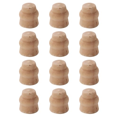 Abaodam 12St Miniatur-Tischbeine Miniaturpuppenhausmöbel Miniatur-Möbelfiguren hühner kinderknallzeug Mini-Möbelbeine simulierte Mini-Tischbeine hölzern Light Brown von Abaodam