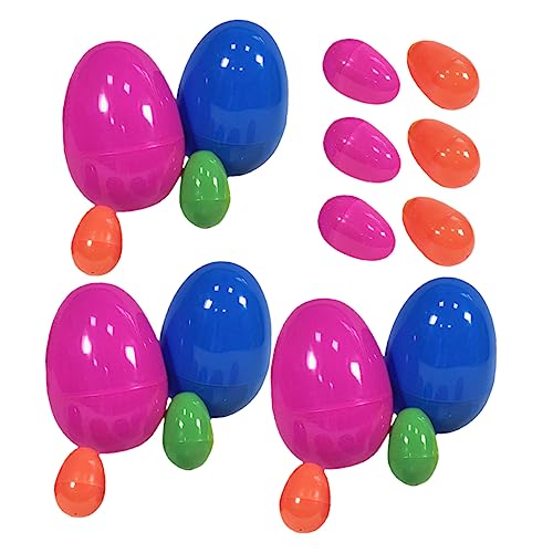 Abaodam 18 Stk Gacha Ei easter eggs zu ostern osterpresente tiegerkostuem the edith eger ziernieten toy geldgeschenke ostern Partydekor Plastik von Abaodam