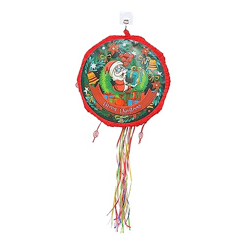 Abaodam 1Stk Weihnachtspinata Spiele Party Spender Laterne vier kleinigkeiten schokotaler schokobons Pinata für die Weihnachtsfeier lustige Kinderpiñata Papier Colorful von Abaodam