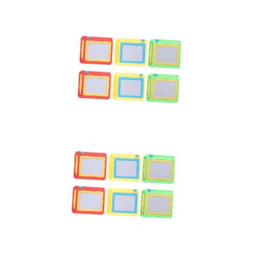 Abaodam 2 Sätze Magnetisches Zeichenbrett Schreibtafel Schreib Tablet Magnet Schreibtafel Zeichenbrett Für Kleinkinder Kleinkindspielzeug Für Flugreisen Plastik 6 Stück * 2 von Abaodam