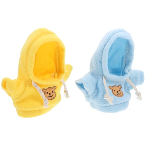 Abaodam 2 Stück Bärenpuppenkleidung Stofftier-Anziehkleidung winzige Kleidung für ausgestopfte Tiere Puppen Kleidung Puppen Klamotten BH Hemd puppenaugen Kuscheltier Mini Bär Bärenkleidung von Abaodam