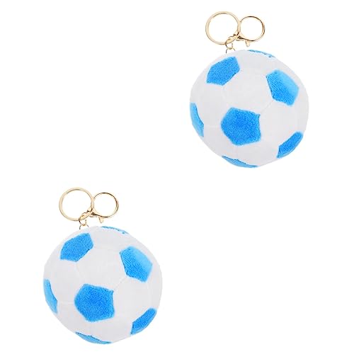 Abaodam 2 Stück Plüsch Fußball Anhänger Für Kinder Exquisiter Schlüsselanhänger Anhänger Rucksack Dekorationen Kinder Hängender Schlüsselanhänger Ornament Kindersport DIY Zubehör von Abaodam