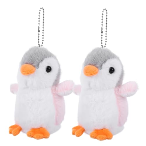 Abaodam 2 Stück üsch Pinguin Schlüsselanhänger Niedliche Pinguin Stofftier Hängeanhänger Taschendekoration Ideales Kuscheltier Und Für Und Pinguin Liebhaber von Abaodam