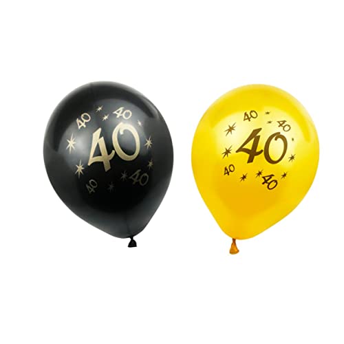 Abaodam 20 Stück 40 Geburtstagsballons Buchstaben Partyballons Digitale Luftballons Zahlenballons 40 Ballons Alles Zum Geburtstagsballons Zahlenballons Schwarz 4 von Abaodam