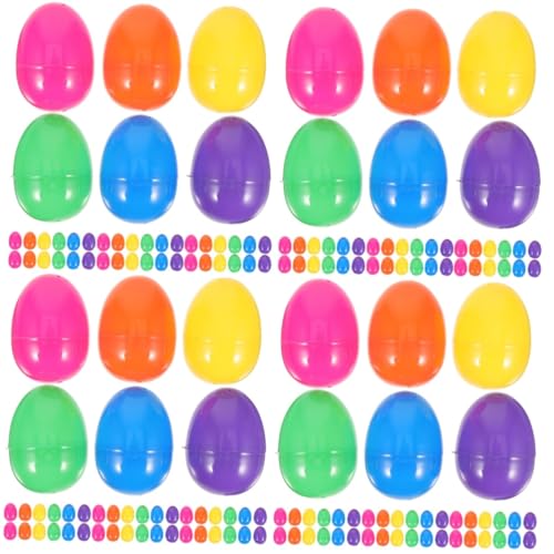 Abaodam 200 Stk Osterei Spielzeug easter egg decoration mit Süßigkeiten gefüllte Eier Osterei-Spielzeug Ostereier-Spielzeug Osterbaumkugeln osterparty versorgung füllbare Ostereier Plastik von Abaodam