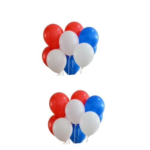 Abaodam 200 Stück 12 Luftballons für die Party patriotische Partydekorationen 12 Luftballons weiße Luftballons klare Luftballons ballonie kidsballonie balons Latexballons Farbballons von Abaodam