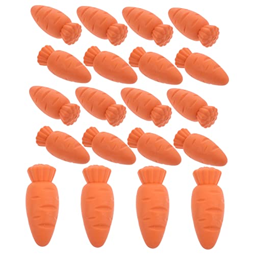 Abaodam 20St Karotten Radiergummi erasers for schulkinder Mini-Radiergummis für Kinder Lebensmittel Radiergummis für Kinder kleine Preise für Kinder für Belohnungen Orange von Abaodam