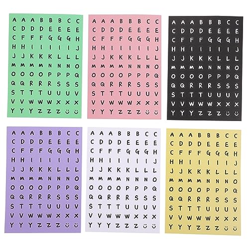 Abaodam 24 Blätter Aufkleber des englischen Alphabets Markierungen Scrapbooking scrapbook stickers scrapbook aufkleber Brief Aufkleber Aufkleber Sammelalbum-Aufkleber mit Buchstaben Papier von Abaodam