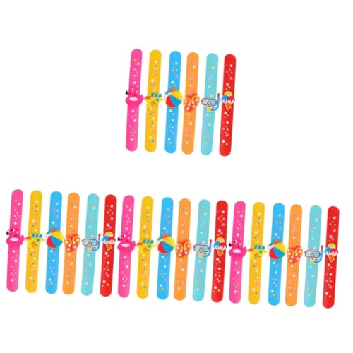 Abaodam 24 Stk hawaii streichelkreis kinder dekor für Kinder party spielzeug für kinder ' party favours Sortiment an Schlagarmbändern Armband PVC von Abaodam