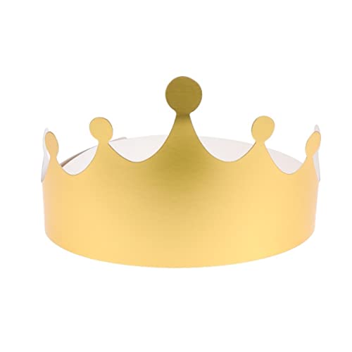 24 Stücke Gold Papier Krone Alles zum Geburtstag Papier Krone Gold Folie Partei Krone Hut King King Crown Cap Geburtstagsfeier Hüte Partei Liefert für Kinder Erwachsene von Abaodam