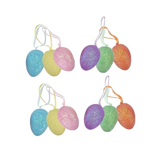 Abaodam 24St Ostereier easter bunny easter eggs üeier ostern ostern egg maging Babyspielzeug Kinderspielzeug Bausatz Nest dekoratives Osterei dekorative Osterei-Requisiten Schaum von Abaodam