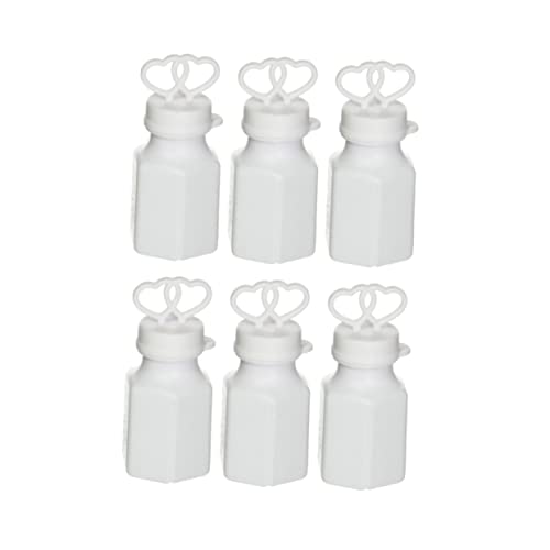 Abaodam 24st Blasenflasche Leere Blasenröhren Hochzeit Sprudelt Herz Brautblasen Zauberstäbe Für Hochzeitsblasen Hochzeit Blasenröhren Leere Blasenstäbe Kinderblasenstäbe Blasenstöcke Weiß von Abaodam