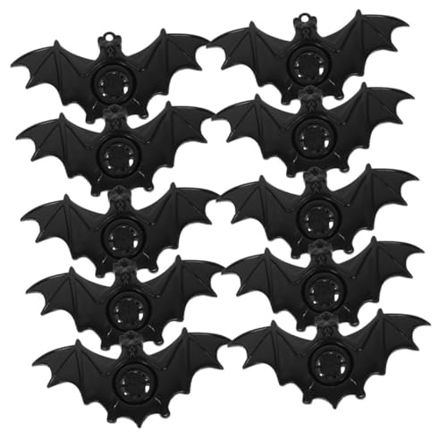 Abaodam 25 Stück Fledermauspfeife Halloween geburtstagsgeschenk kinderspielzeug spaß Fledermaus Pfeife Aufkleber Fledermäuse tragbare kleine Pfeifen kleines Musikinstrument Plastik Black von Abaodam