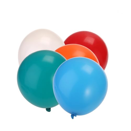 Abaodam 25g Runde Farbenfrohe Luftballons Für Geburtstagsfeiern Hochzeiten Und Weihnachten Gemischte Farben von Abaodam