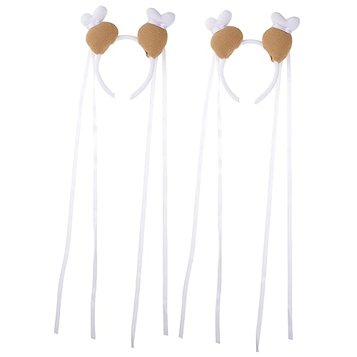 Abaodam 2St Hühnerstirnband Hühnerstirnbänder Drumstick Boppers Partyzubehör kinder stirnband tierhaarreifen huhn haarreif Stirnbänder für Kinderpartys Küken-Cosplay-Haarschmuck Samtstoff von Abaodam